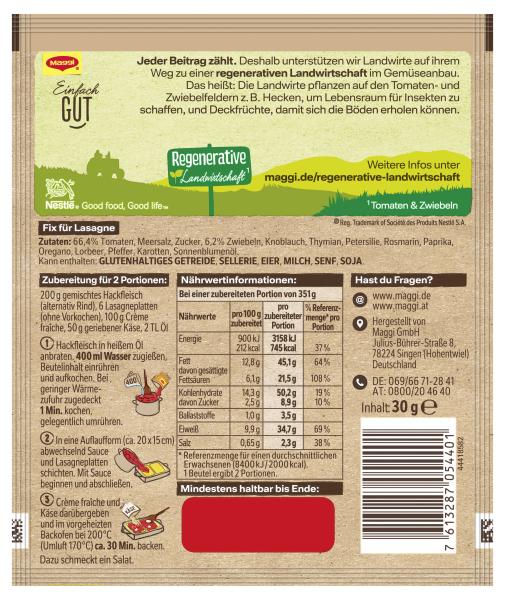 Maggi Fix Lasagne