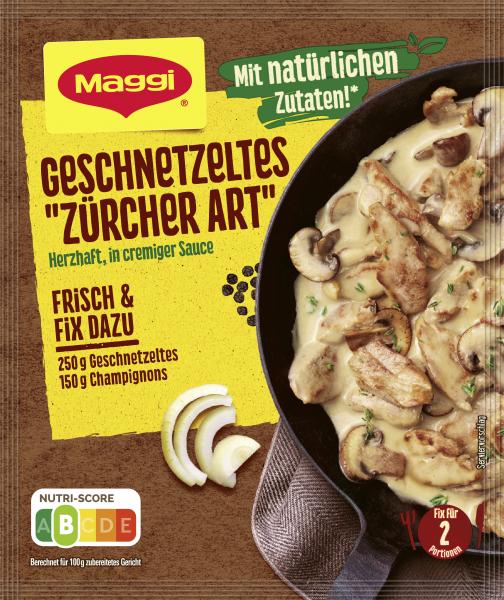 Maggi Fix für Geschnetzeltes 