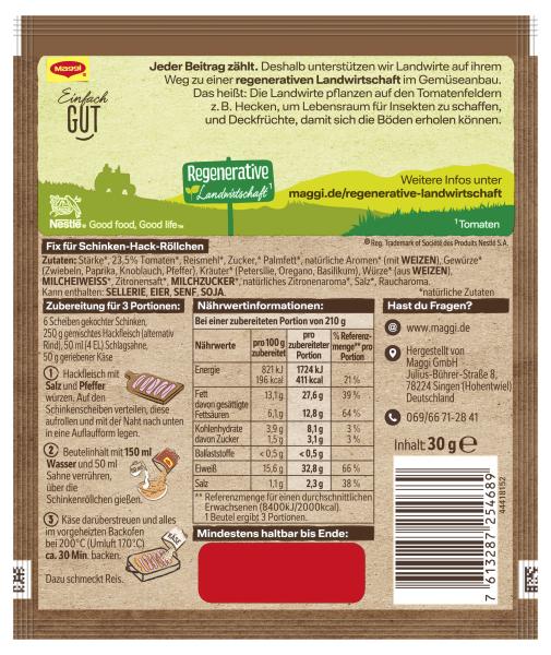 Maggi Fix Schinken Hack Röllchen