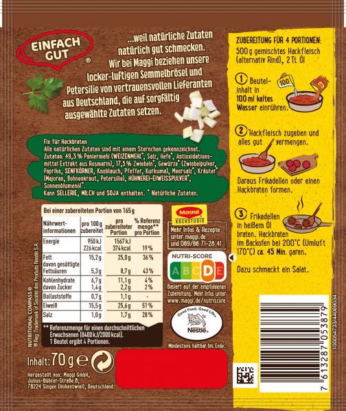 Maggi Fix für Hackbraten