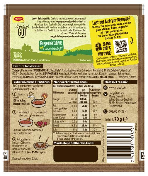 Maggi Fix Hackbraten