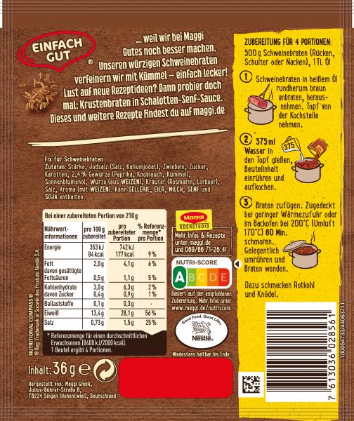 Maggi fix & frisch Schweinebraten