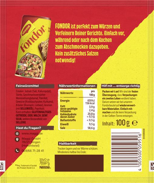Maggi Fondor Nachfüllbeutel