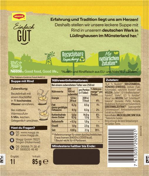 Maggi Guten Appetit Rindfleisch Suppe
