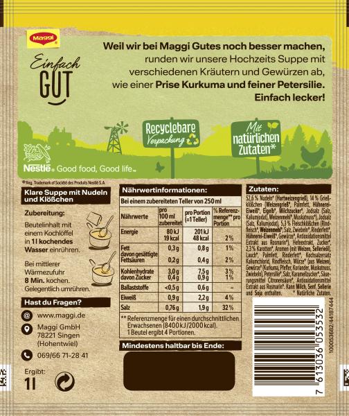Maggi Guten Appetit Hochzeits Suppe