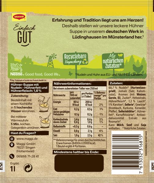 Maggi Guten Appetit Hühner Suppe