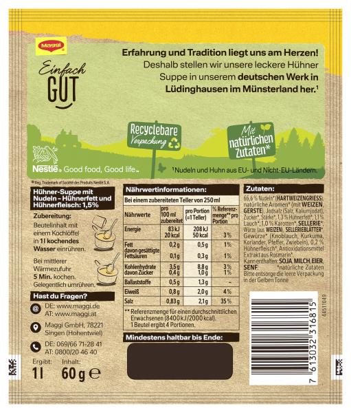 Maggi Guten Appetit Hühner Suppe