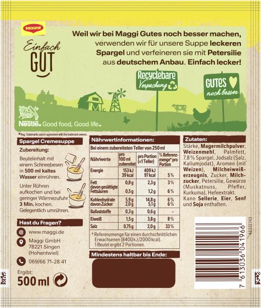 Maggi Für Geniesser Spargel Cremesuppe