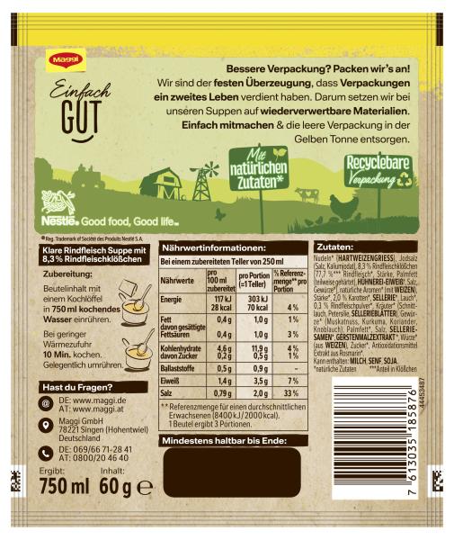 Maggi Für Geniesser Rindfleisch Suppe