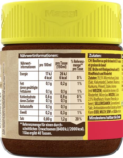 Maggi Brühe mit Rind