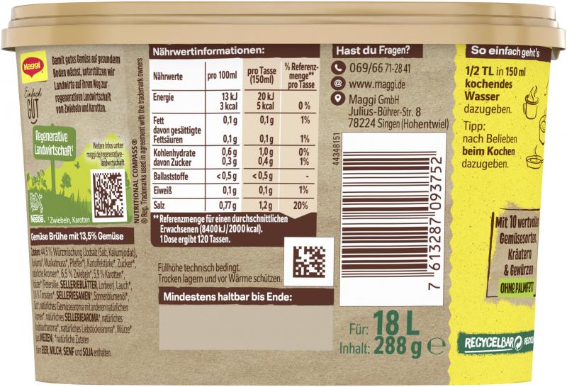 Maggi Gemüse Brühe Universal-Würzmittel