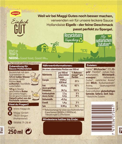 Maggi Für Geniesser Sauce Hollandaise