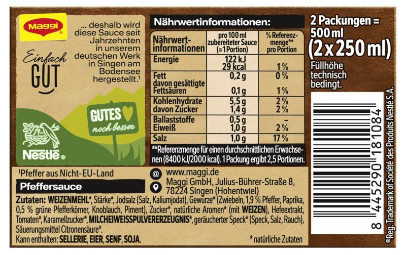 Maggi Pfeffersauce Multipack