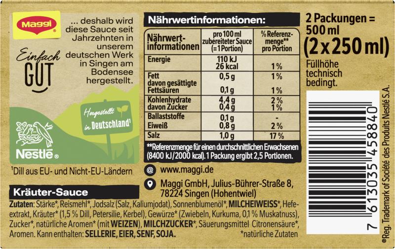 Maggi Kräutersauce