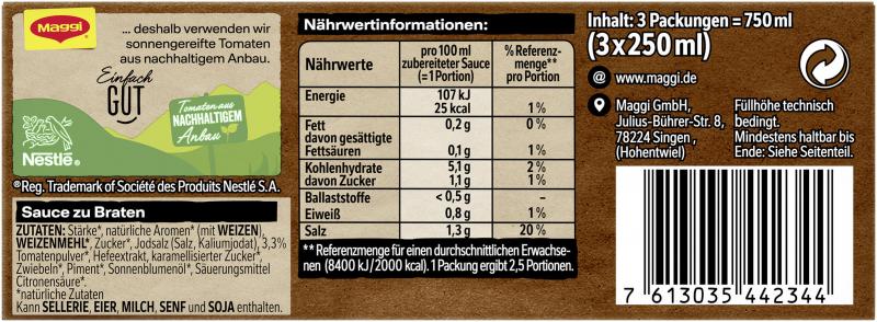 Maggi Delikatess Sauce zu Braten Pack