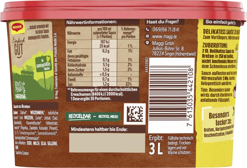 Maggi Delikatess Sauce Zu Braten