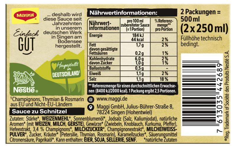 Maggi Schnitzelsauce Multipack
