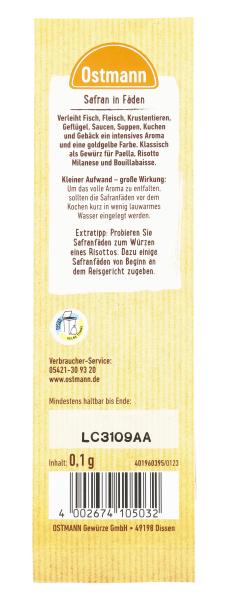 Ostmann Safran in Fäden