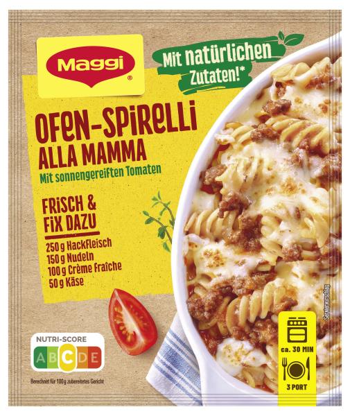 Maggi Fix Ofen Spirelli Alla Mamma