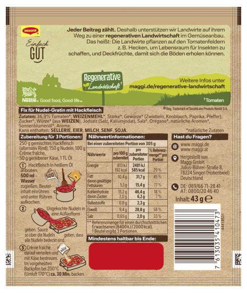 Maggi Fix Ofen Spirelli Alla Mamma