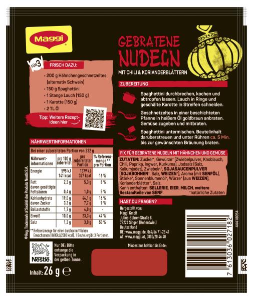 Maggi Magic Asia Fix Gebratene Nudeln