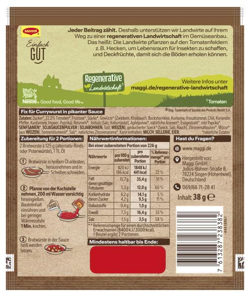 Maggi Fix Currywurst