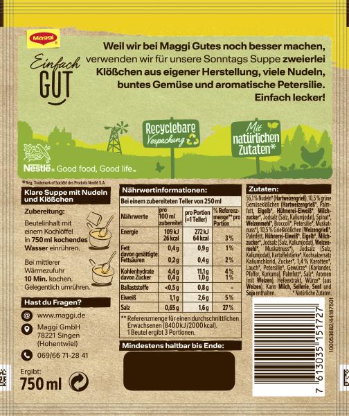 Maggi Guten Appetit Sonntags Suppe
