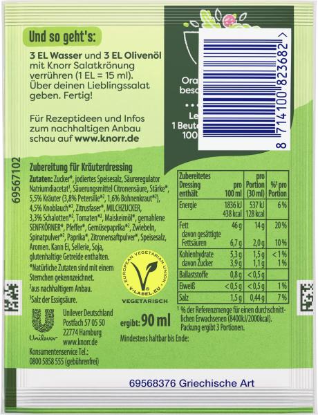 Knorr Salatkrönung Griechische Art