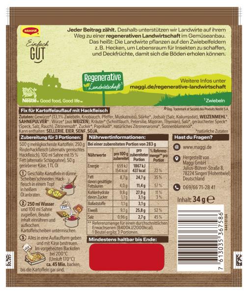 Maggi Fix Ofenkartoffel Mit Hackfleisch