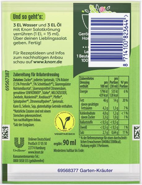 Knorr Salatkrönung Garten-Kräuter