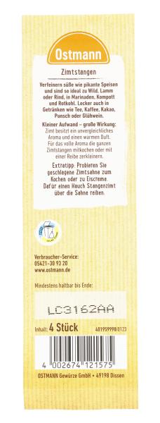 Ostmann Zimtstangen