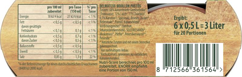 Knorr Bouillon Pur Delikatess