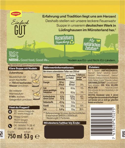 Maggi Guten Appetit Feuerwehr Suppe