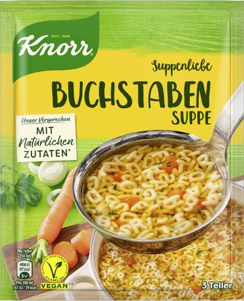 Knorr Suppenliebe Buchstaben Suppe