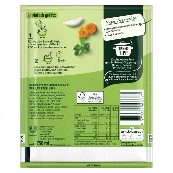 Knorr Suppenliebe Suppe mit Rind