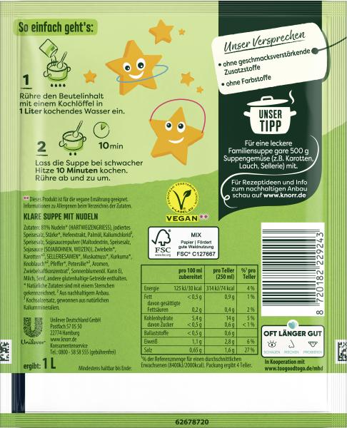 Knorr Suppenliebe Sternchen Suppe