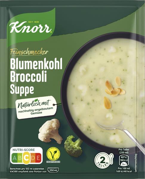 Knorr Feinschmecker Blumenkohl Broccoli Suppe