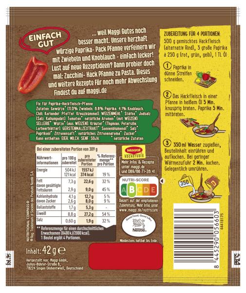 Maggi Fix Paprika Hack Pfanne