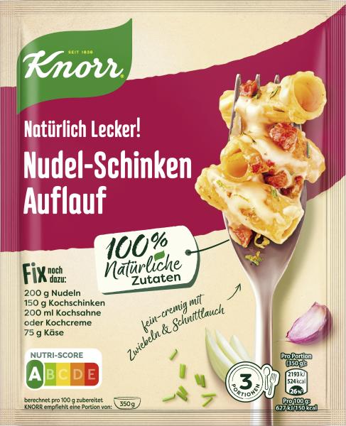 Knorr Natürlich Lecker! Nudel-Schinken Auflauf