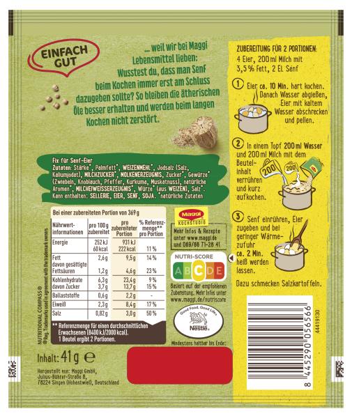 Maggi Fix Senf-Eier