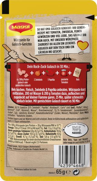 Maggi Herzensküche Würzpaste Gulasch