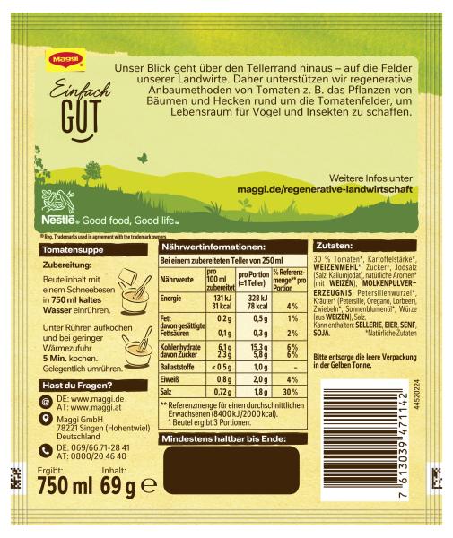 Maggi Guten Appetit Fruchtige Tomatensuppe Toscana