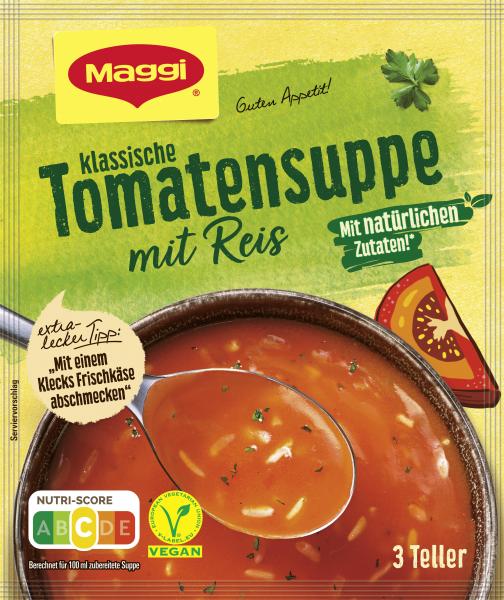 Maggi Guten Appetit klassische Tomatensuppe mit Reis