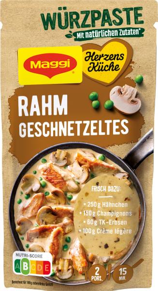 Maggi Herzensküche Würzpaste Rahm Geschnetzeltes 