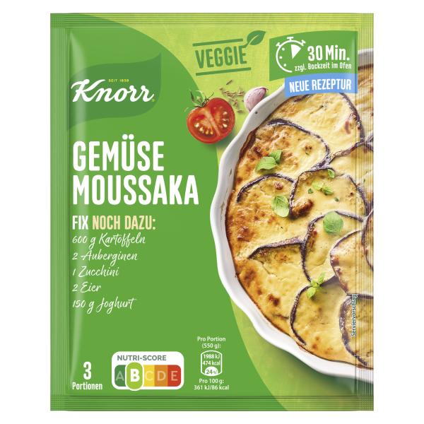 Knorr Fix Gemüse Moussaka
