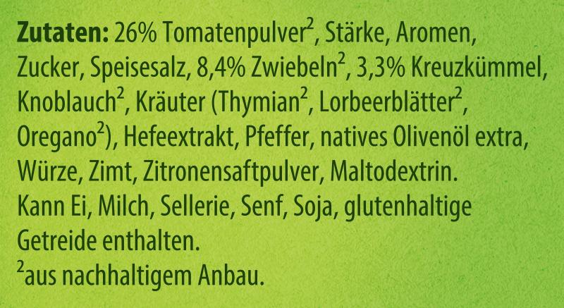 Knorr Fix Gemüse Moussaka