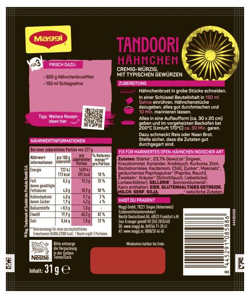 Maggi Magic Asia Fix Tandoori Hähnchen
