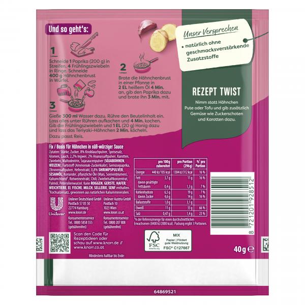 Knorr Fix Chicken Teriyaki