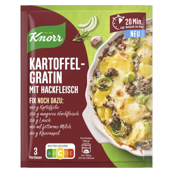 Knorr Fix Kartoffelgratin mit Hackfleisch