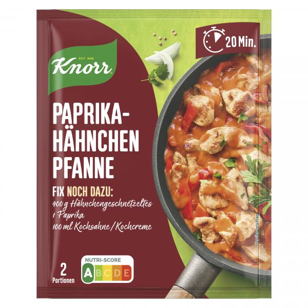 Knorr Fix Paprika Hähnchen Pfanne